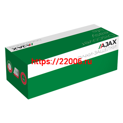 Ручка Ajax (Аякс) защелка DK682 BL-PS (6082 BL-P) (без фик.) черный фото 2