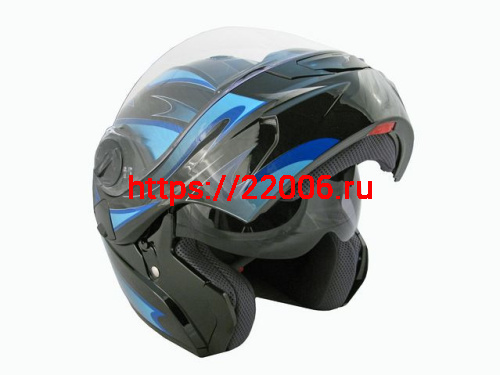 Мотошлем THH T-797 №2 black/blue (S) Мотошлем THH T-797 №2 black/blue (S)