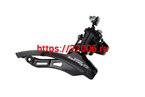 Переключатель передний "SHIMANO" TZ500, нижняя тяга, 28.6мм, 42T