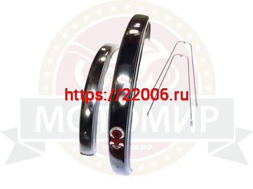 Крылья для детского велосипеда 20" хромированные, ''Кама'' (пара) (TRB-1263)