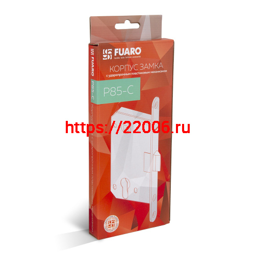 Корпус Fuaro (Фуаро) врезного замка c защёлкой PLASTP85C-50 (P85C-50) GP латунь фото 2