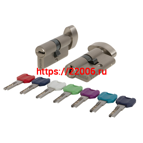 Цилиндровый Punto (Пунто) механизм MaxPro7002Knob52mm(21+10+21) SN мат.никель 7key с вертушкой