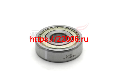 Подшипник 80303 (арт.6303-2Z) закрытый (Россия, Завод)