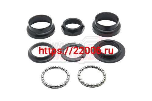 Детали рулевой колонки резьбовая 1" (22,2/34/27 мм, общ.h=37,5 мм ЧЕРНАЯ) FP-H522А(компл) Детали рулевой колонки резьбовая 1" (22,2/34/27 мм, общ.h=37,5 мм ЧЕРНАЯ) FP-H522А(компл)