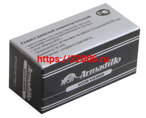 Глазок Armadillo (Армадилло) дверной, пластиковая оптика DV1, 16/35х60 AB Бронза фото 2