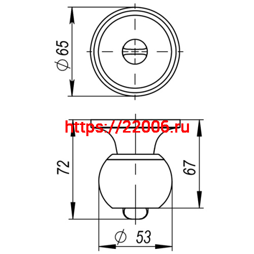 Ручка Ajax (Аякс) защелка DK682 BL-PS (6082 BL-P) (без фик.) черный фото 4